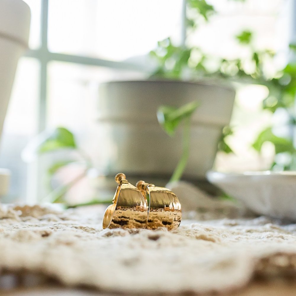 Vintage Napier Hoop Earrings